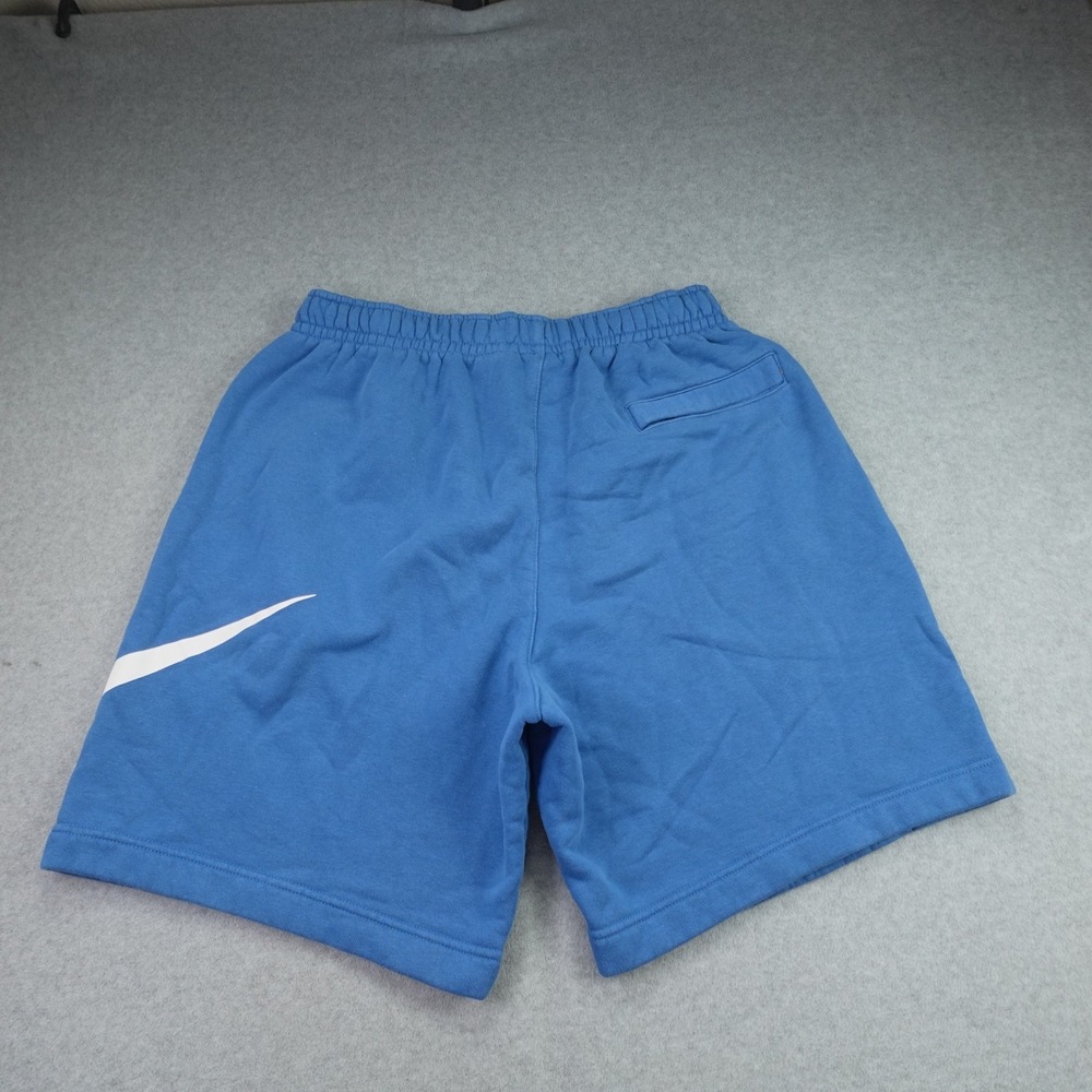 Nike Sportswear Shorts Mens L Blue Big Swoosh Fleece Gym Athletic